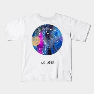 Aquarius Constellation,  Aquarius Kids T-Shirt